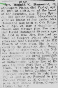 Hannah C Roe Hammond