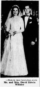 Mayreta June Van Blarcom & David Edwin Whisler, Spokane Chronicle, Thursday, June 24, 1954