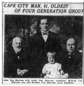 John, Hermon Leslie, William Leslie & William Leslie Jr Vanblarcom, Evening Express (Portland, ME), 14 Apr 1922, Fri, Page 2: Sourced from Ancesty.com VIA newspapers.com