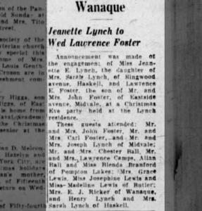 Lawrence Edward Foster Engagement